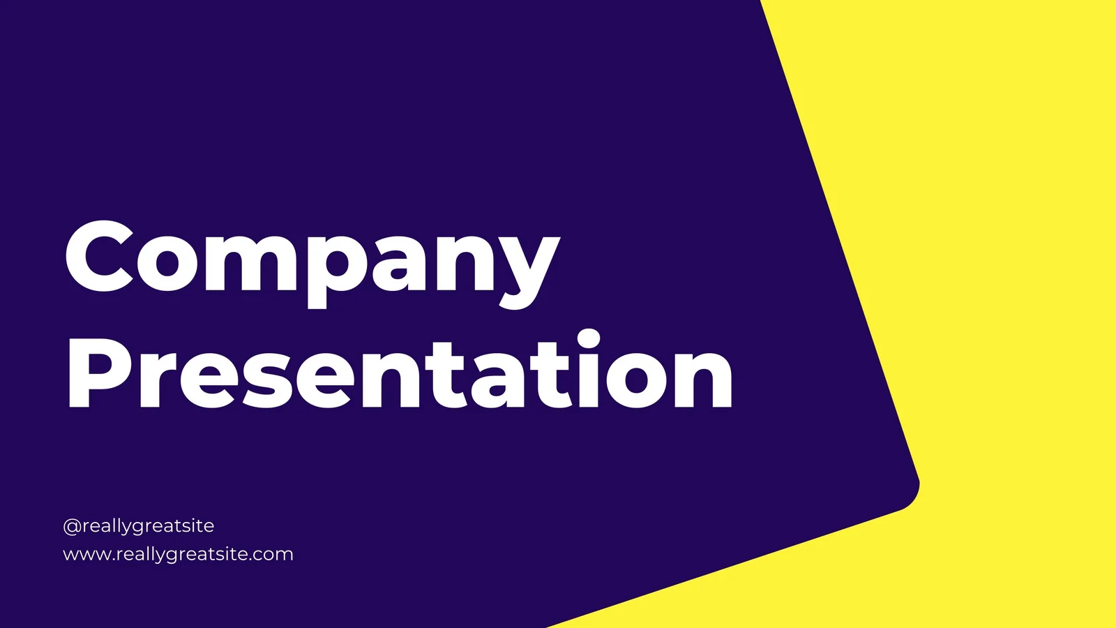 Navy Company Presentation Card