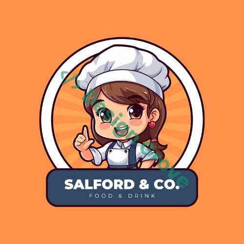 Orange Blue Food Logo